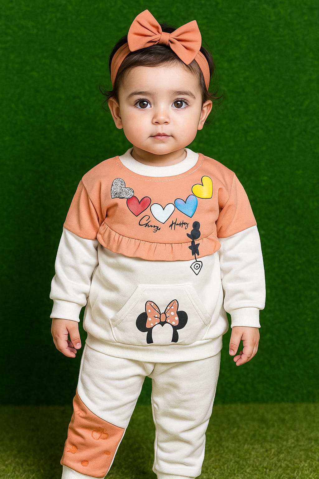Baby Girl Dress - Hearts - BGD07