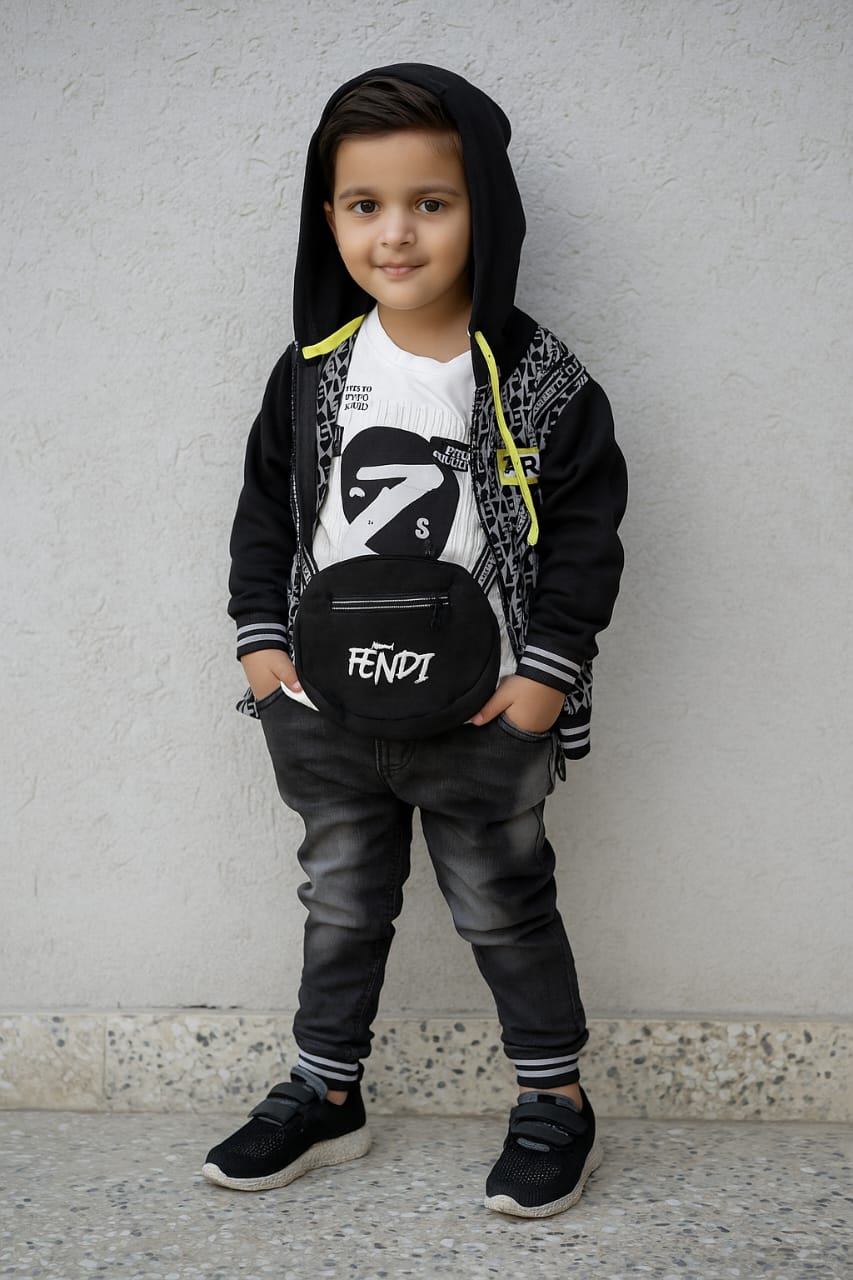 Baby Boy Dress - Bag - 4 Pcs  - BBD22