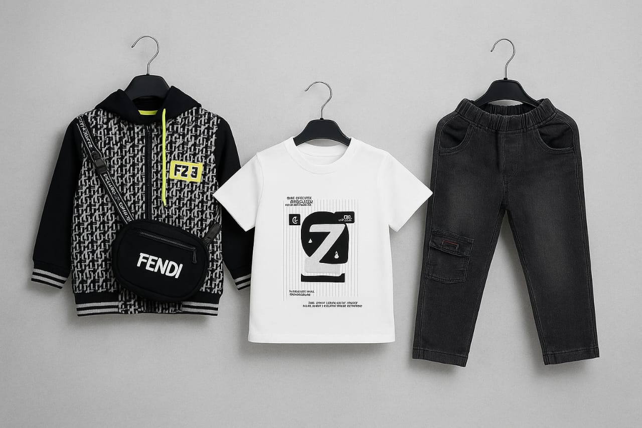 Baby Boy Dress - Bag - 4 Pcs  - BBD22