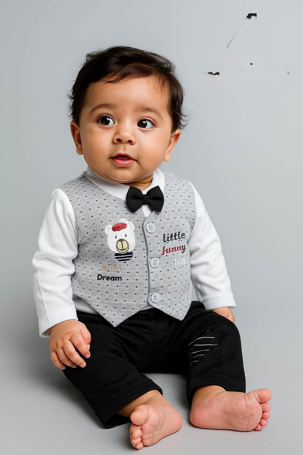 Baby Boy Dress - Bow - BBD21