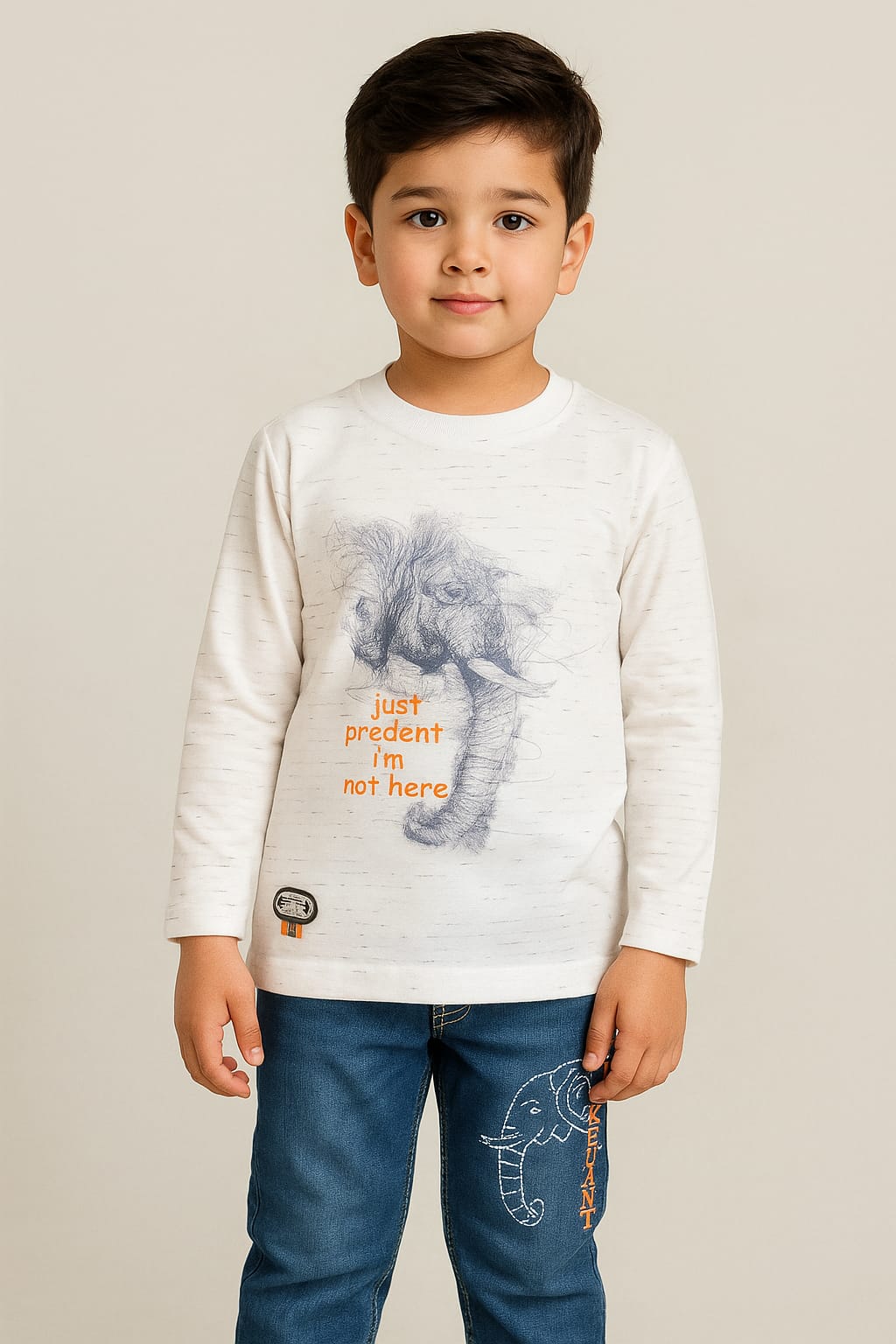 Baby Boy Dress - Elephant - BBD11