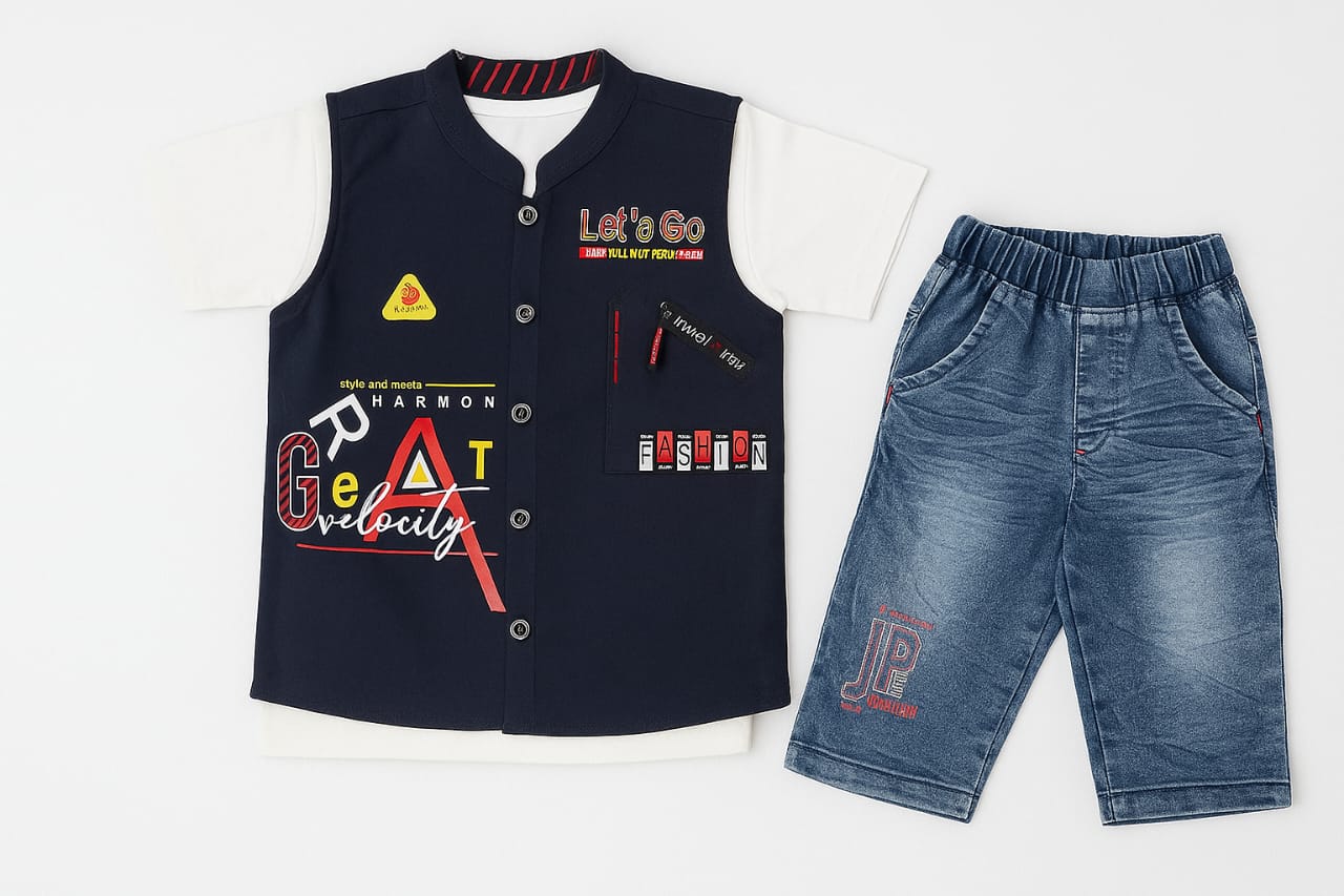 Baby Boy Summer Dress - Let's - BBD01