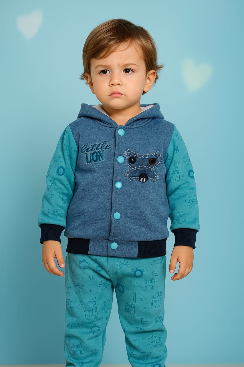 Baby Boy Winter Dress -  Denim - BBW10