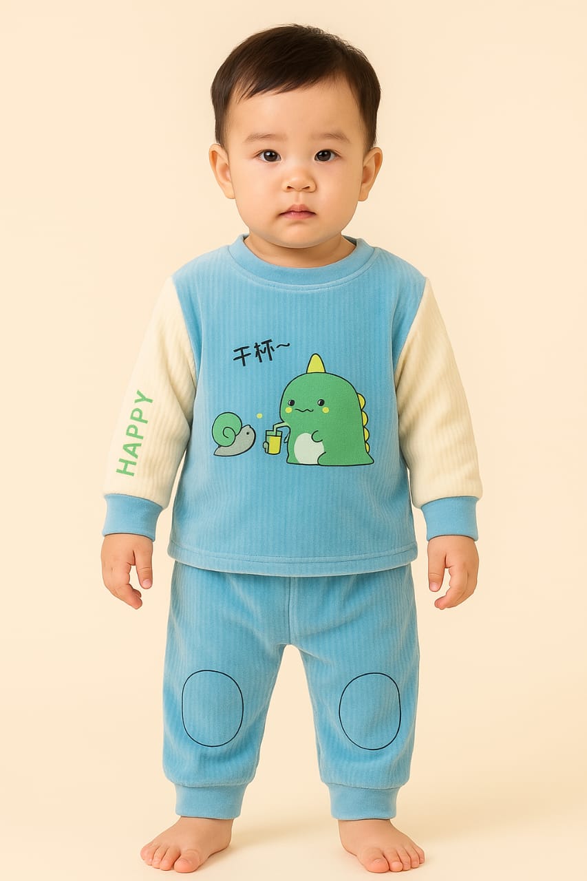 Baby Boy Winter Dress - Dino -  BBW27