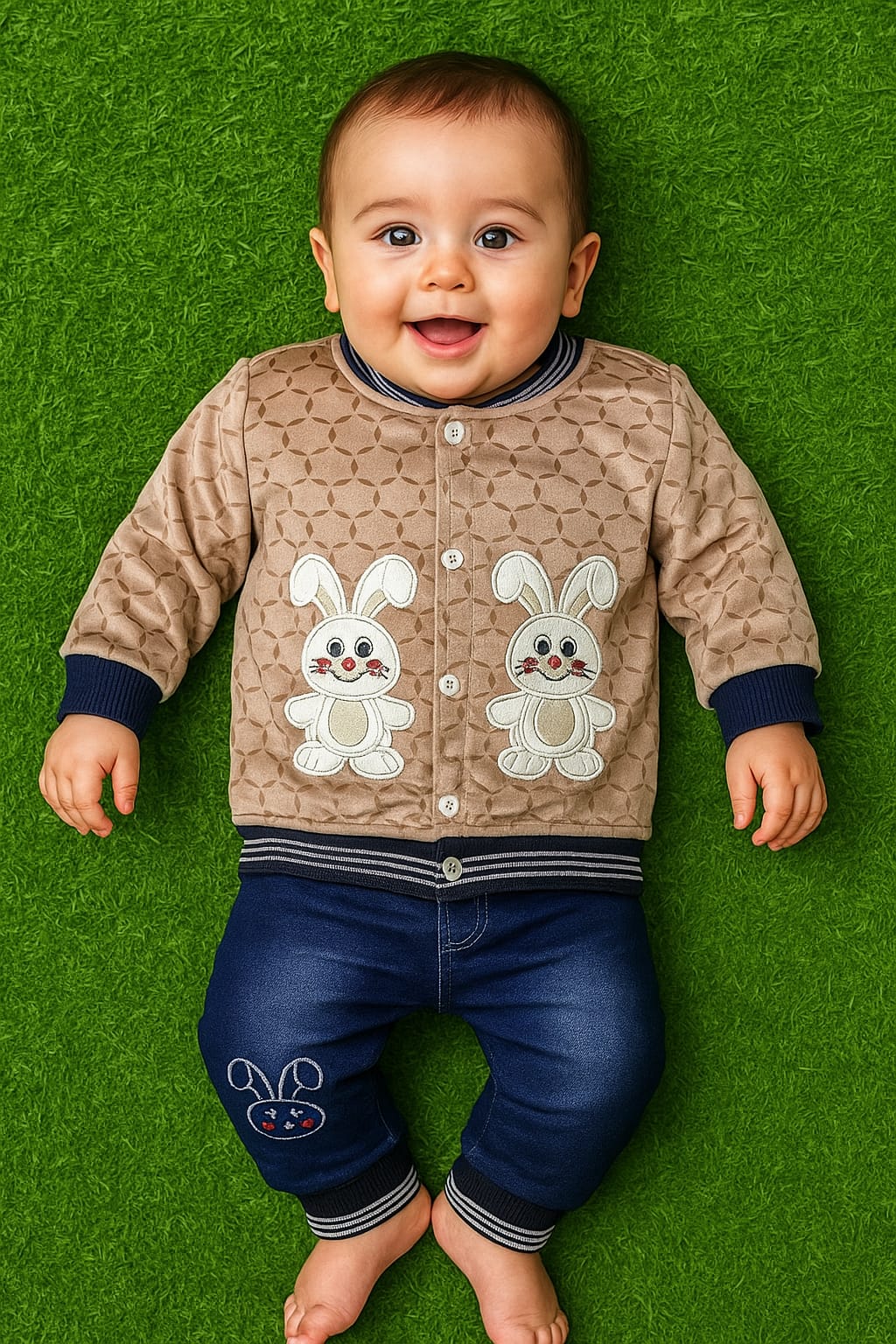 Baby Boy Winter Dress - Rabbit - BBW02