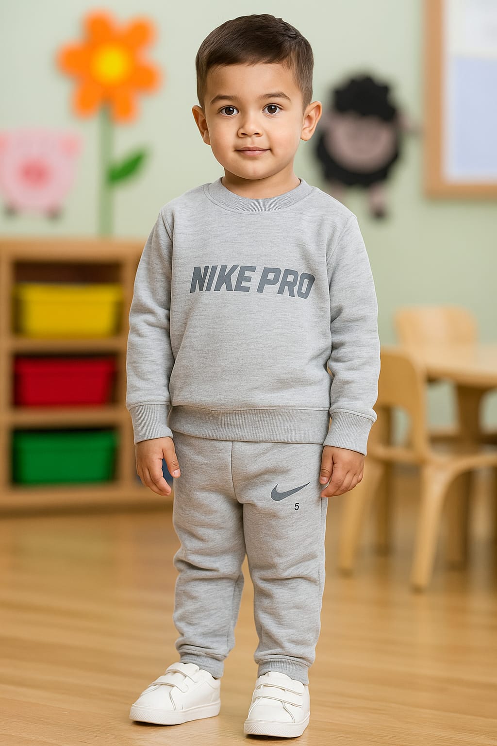 Baby Boy Winter Dress - Track Suit - Grey - BBW16