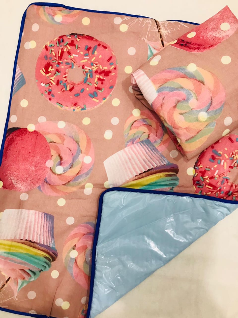 Baby Diaper Changing Sheet -  Donuts - BDC02 ( 28x22)