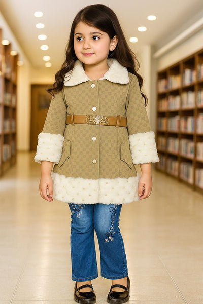 Baby Girl Winter Dress - Belt  - BGW13