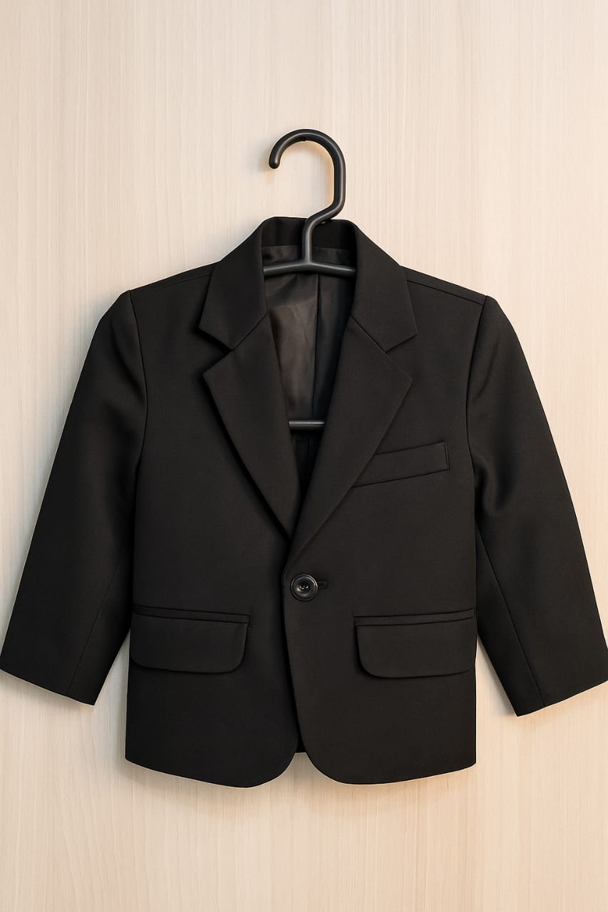 Boys Coat - Black - BC01