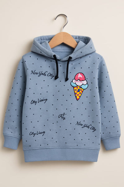 Kids Winter Hoodies -  Ice Cream - BH06