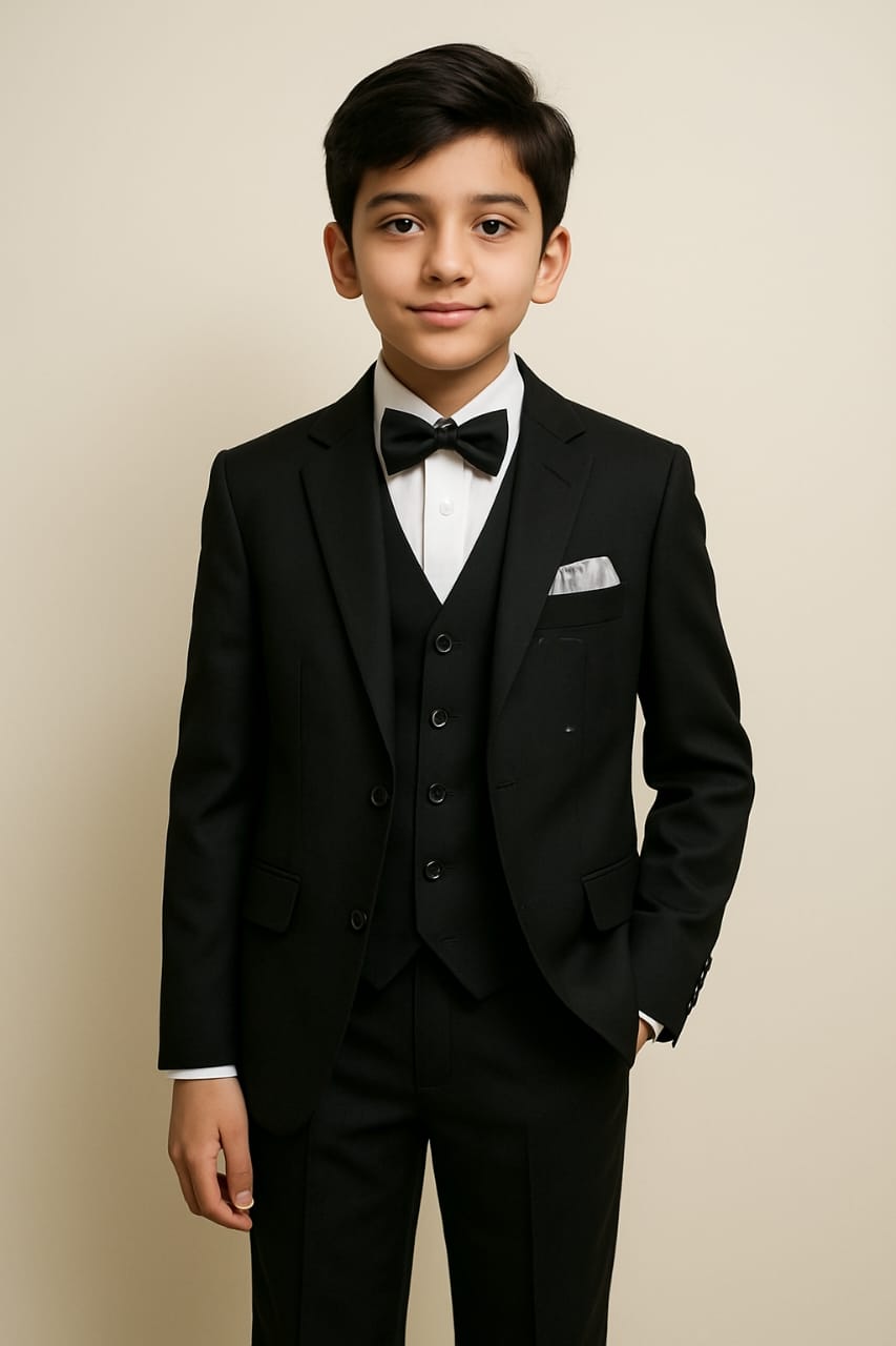 Boys Suiting - Black - BCS01