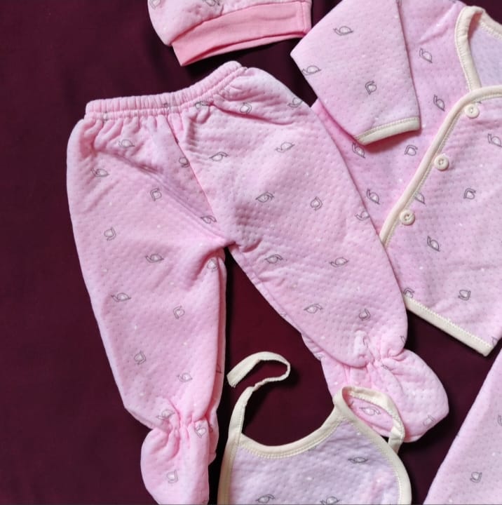 New Born Baby winter  Dress- Seed - 5pcs - NBD04