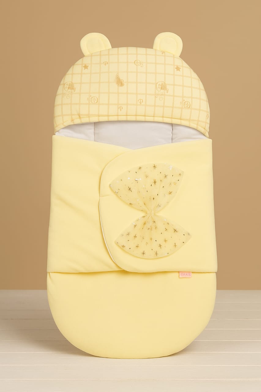 New Born Swaddle  - Yellow - NBS04