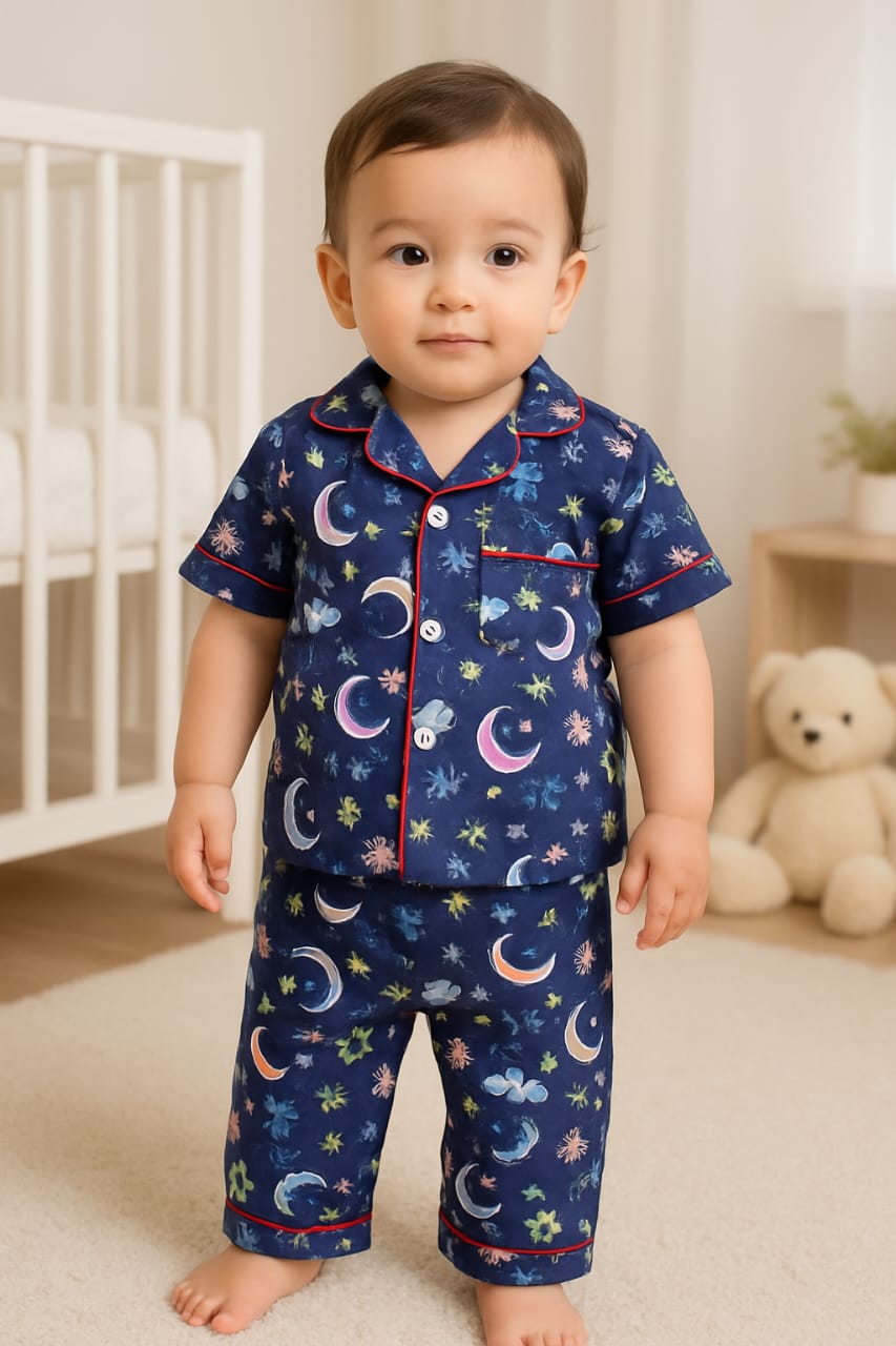 Baby Night Suit - Moon Star - BNS03