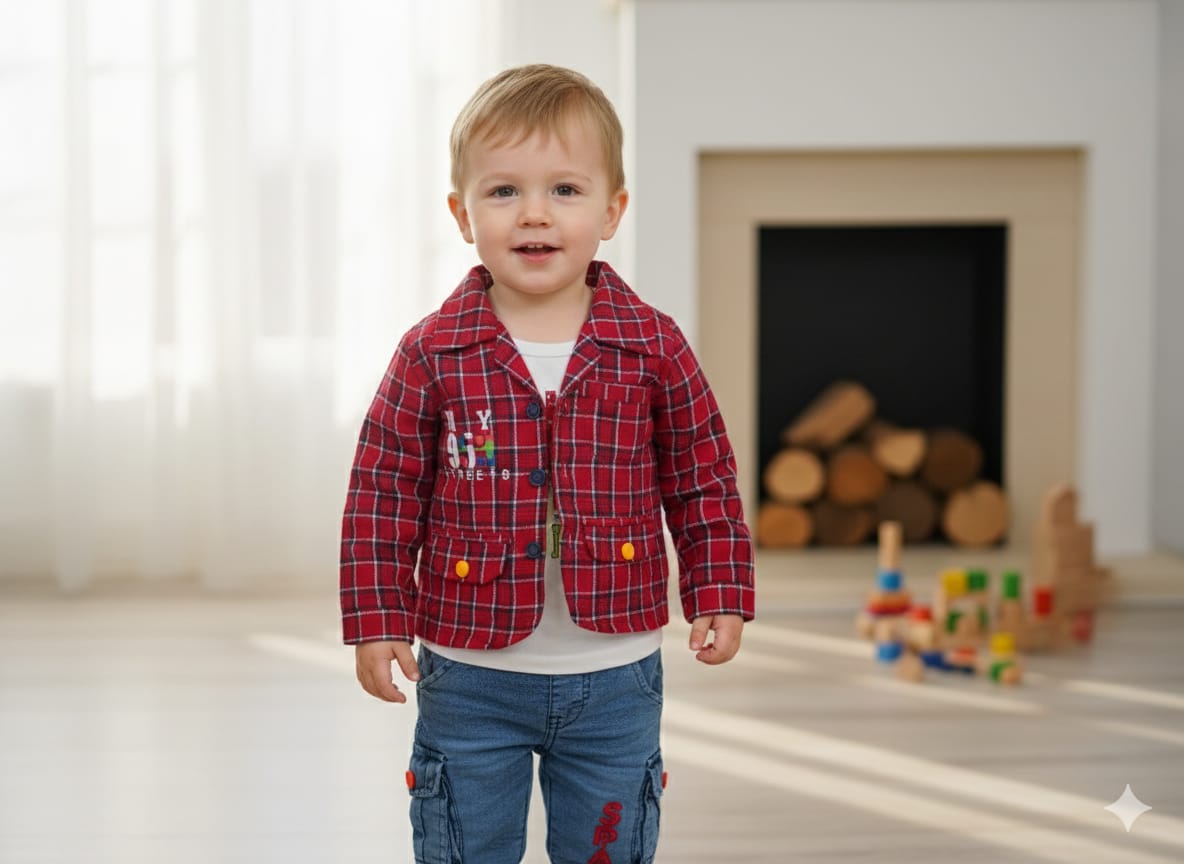 Baby Boy Winter Dress -  Coat - 3 Pcs  -  BBW35