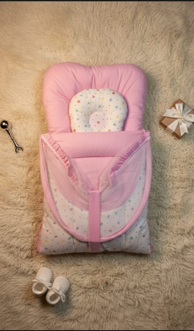 New Born Baby Carry Nest - Cotton  - Mosquito Net  - CN07