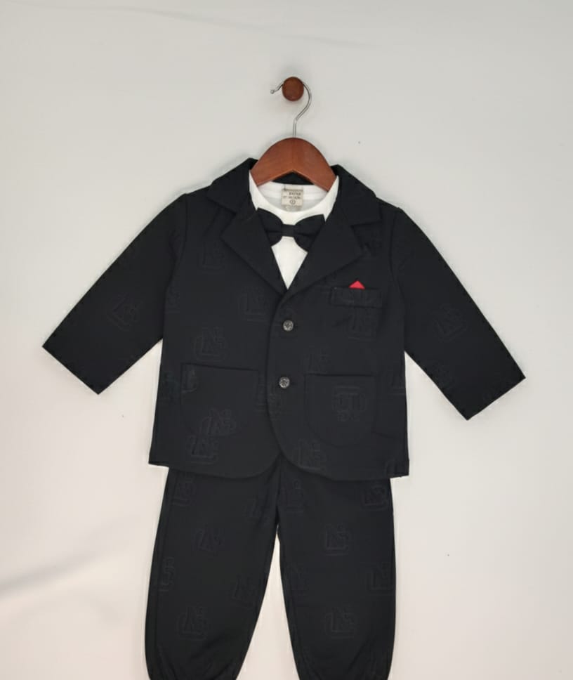 Baby Boy Dress - 3 pcs  -  Coat  - BBD32