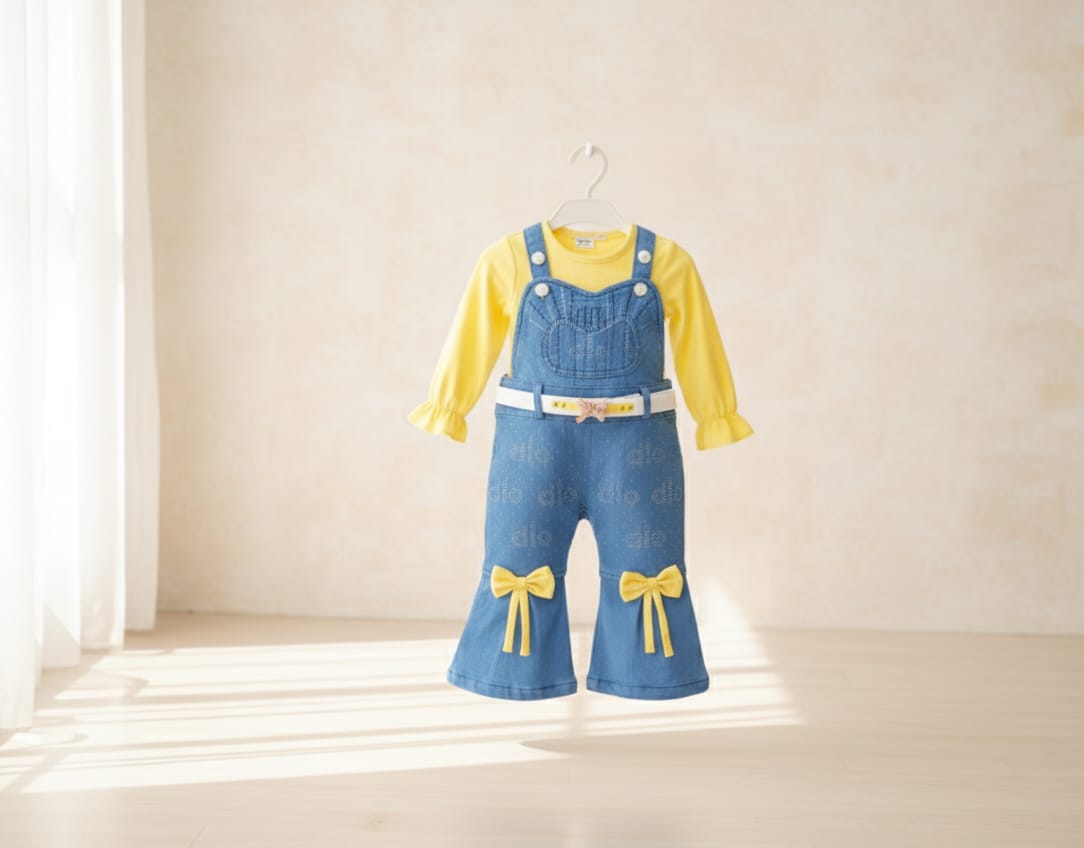 Kids Summer Romper  -  Bow -  KR20