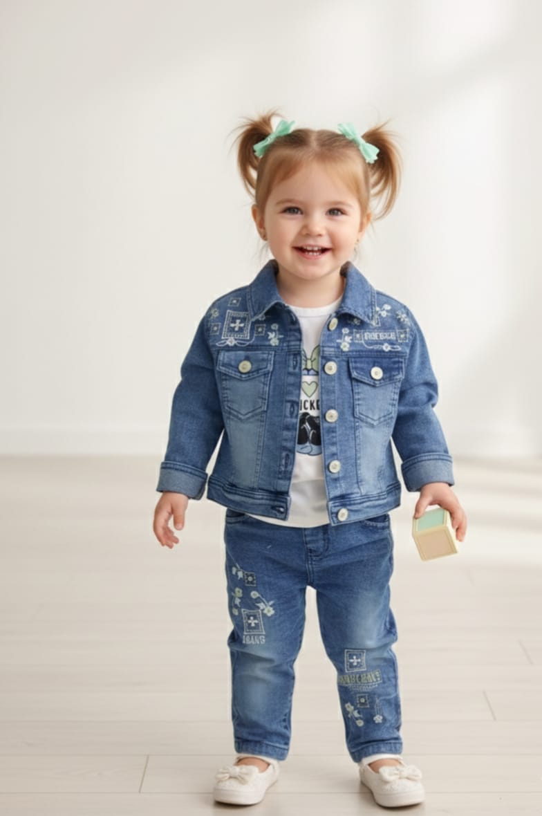 Baby Girl Dress  - Jeans  -  BGD17
