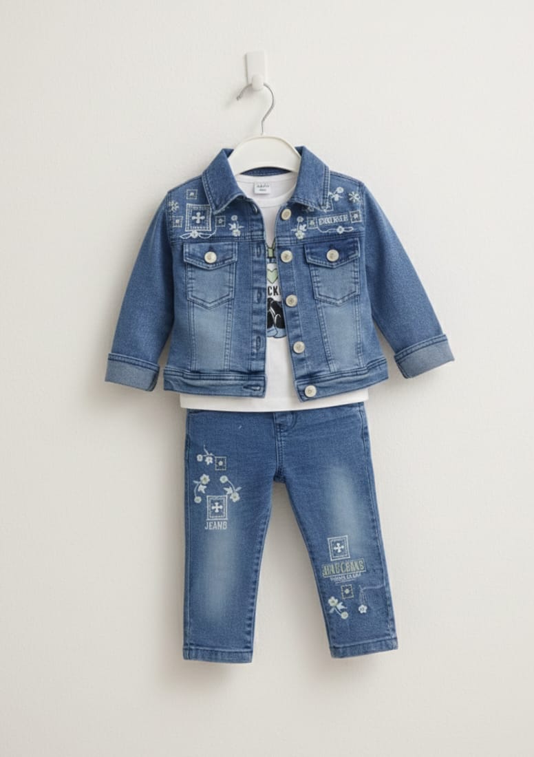 Baby Girl Dress  - Jeans  -  BGD17