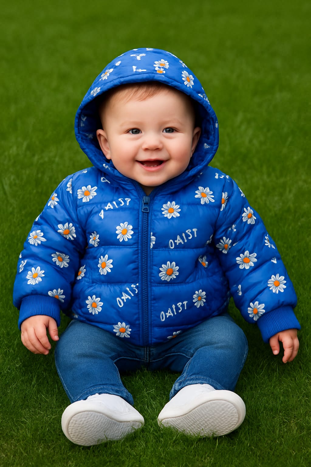 Kids Puffer Jackets - Flowers - KJ02