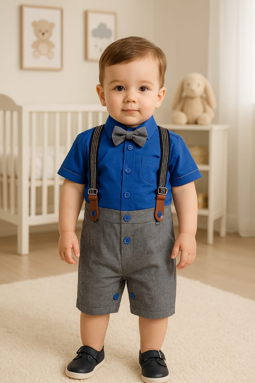 Kids Romper - Bow Tie - KR02