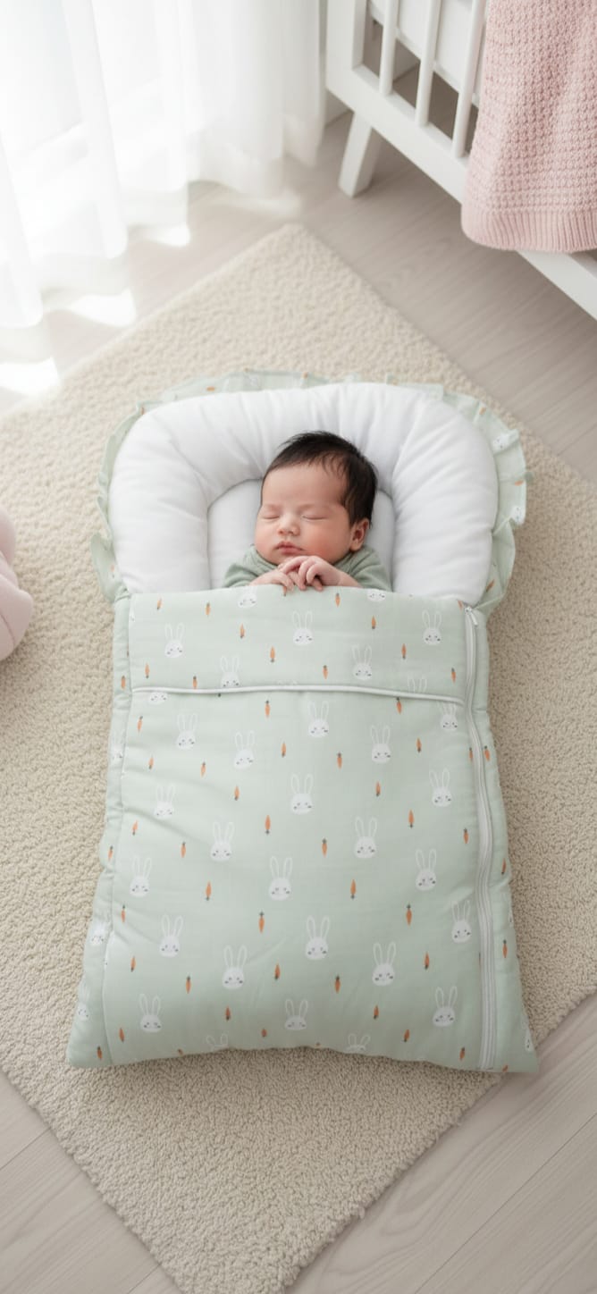 New Born Baby Carry Nest -  Cotton  -  CN09