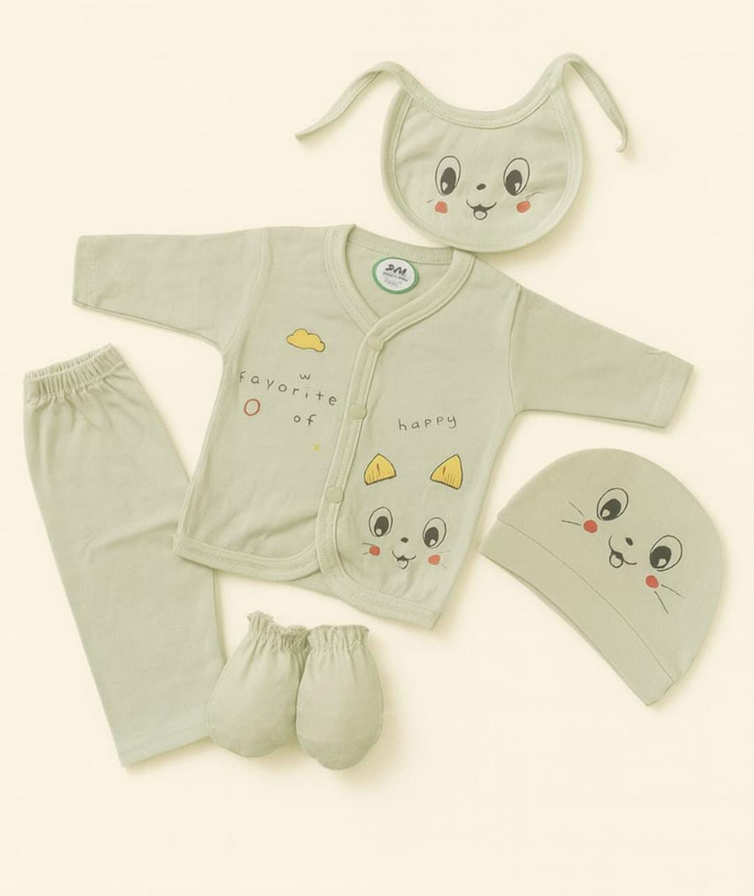 New Born  Baby Summer Dress - 5 Pcs - NBS06