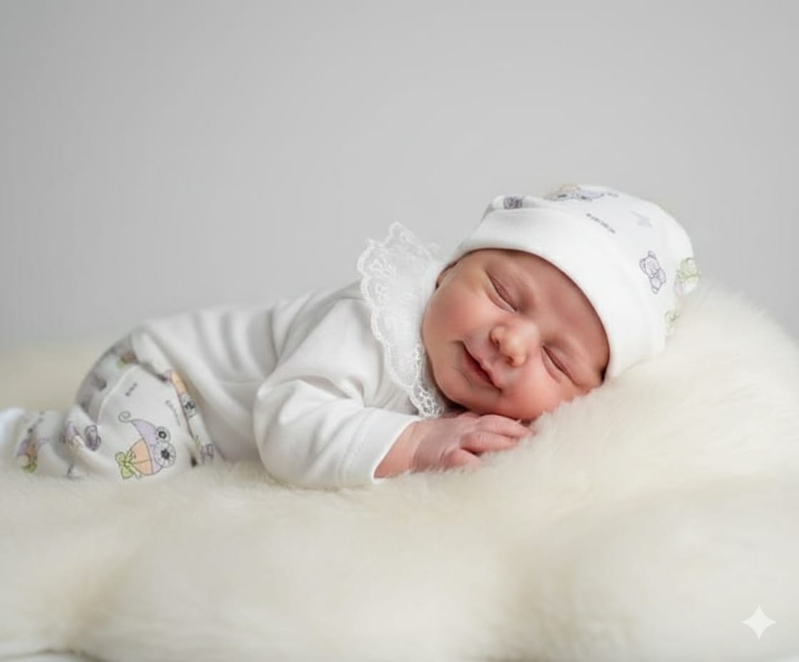 New Born  Baby Summer Dress - 3 Pcs - NBS07