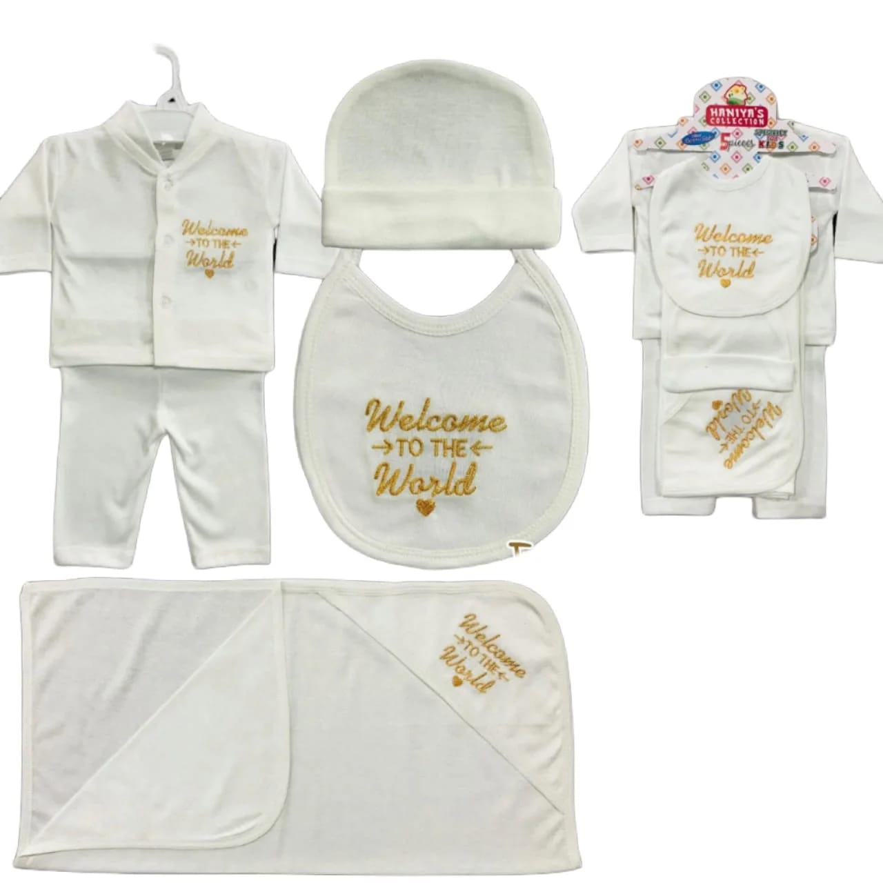 New Born  Baby Summer Dress - 5 pcs  - Starter Set - NBS08